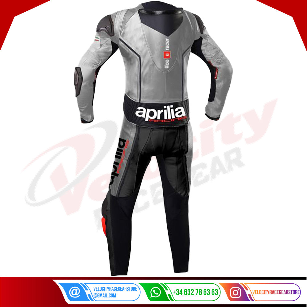 Aprilia Racing MAX Italia Motorcycle Leather Biker Suit - Velocity Racegear-null