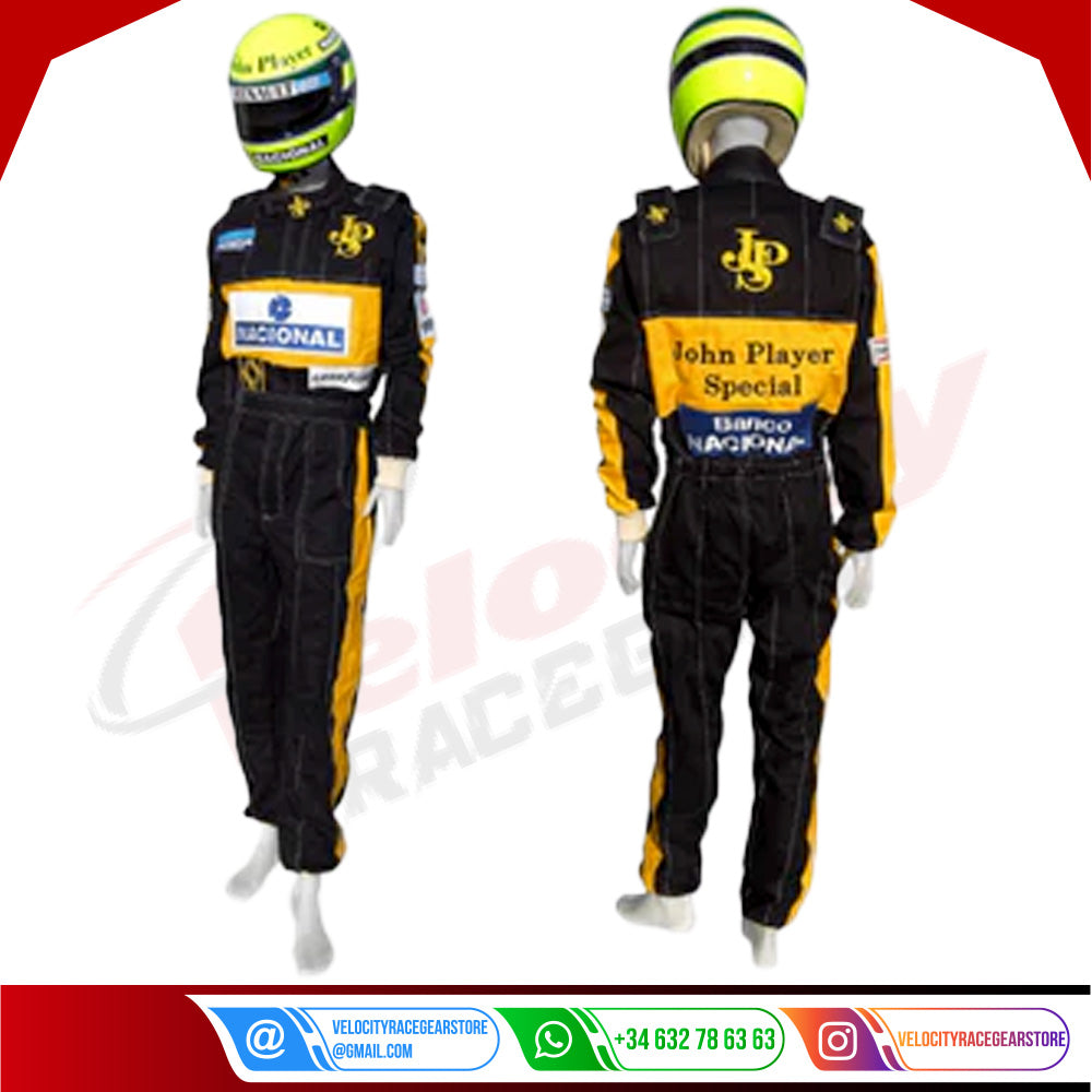 Ayrton Senna 1985 F1 Racing Suit Replica / Team Lotus
