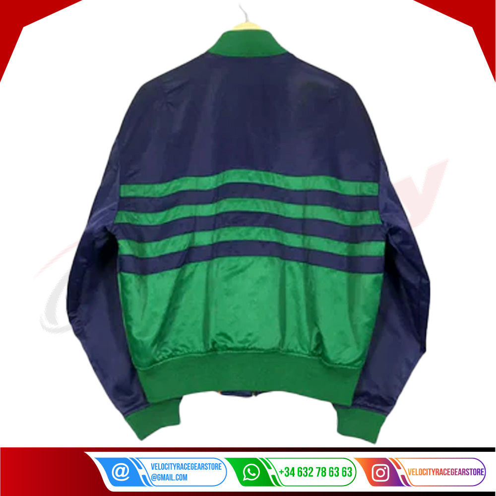 Benetton Vintage Formula 1 Team Embroidered Racing Jacket - Velocity Racegear-Benetton Vintage Formula 1 Team Embroidered Racing Jacket - Velocity Racegear-F1 jacket