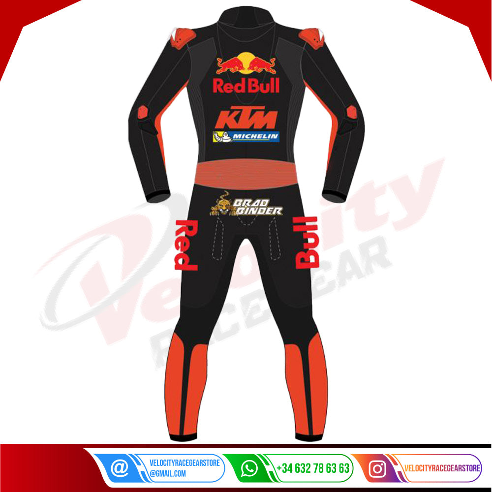 Brad Binder KTM Red Bull Motorcycle Leather Suit MotoGP 2022 - Velocity Racegear-null