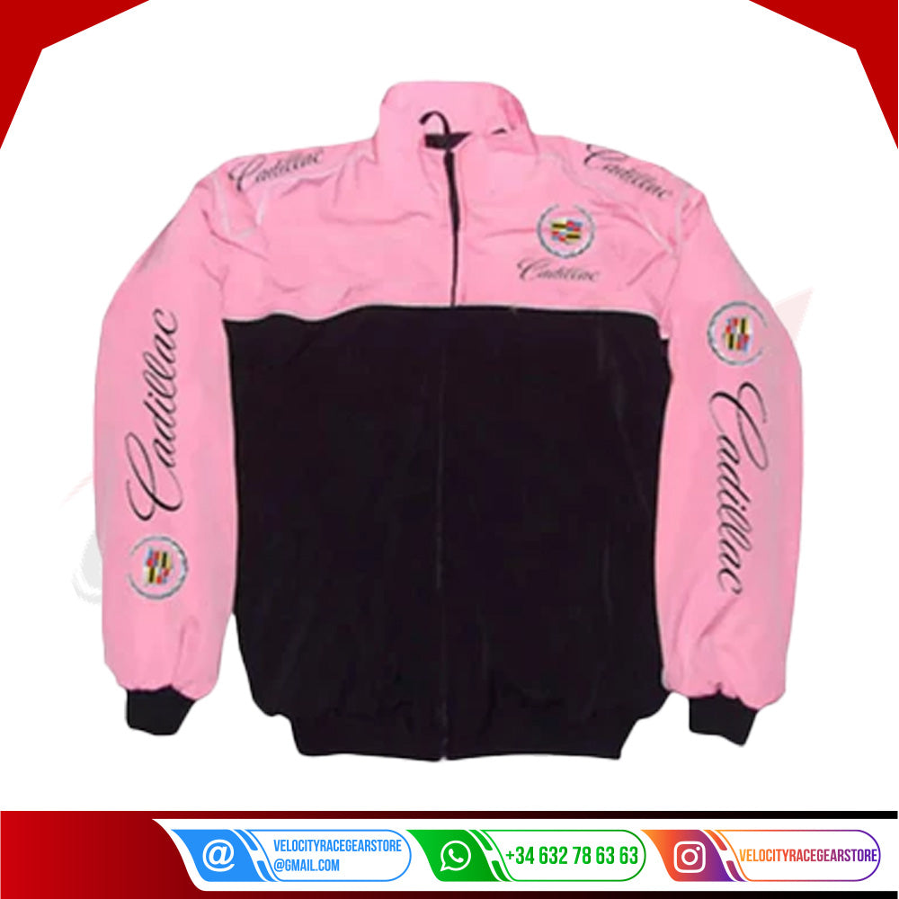 Cadillac vintage F1 Embroidered Racing Jacket - Velocity Racegear-Cadillac vintage F1 Embroidered Racing Jacket - Velocity Racegear-F1 jacket