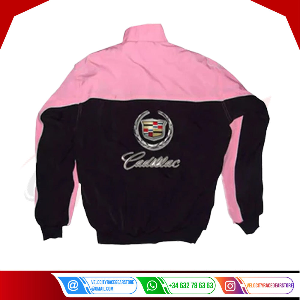 Cadillac vintage F1 Embroidered Racing Jacket - Velocity Racegear-Cadillac vintage F1 Embroidered Racing Jacket - Velocity Racegear-F1 jacket