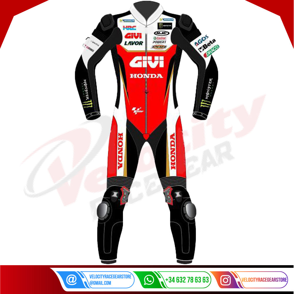 Cal Crutchlow LCR Honda 2019 Motogp Leather Suit - Velocity Racegear-null