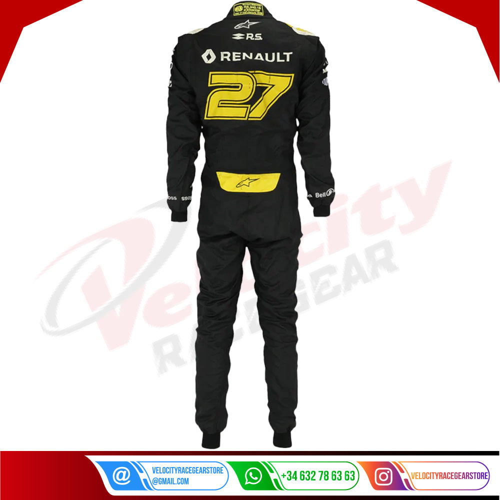 Carlos Sainz 2018 Renault F1 Racing Suit Brazilian Grand Prix - Velocity Racegear-Carlos Sainz 2018 Renault F1 Racing Suit Brazilian Grand Prix - Velocity Racegear-F1 Racing Suits