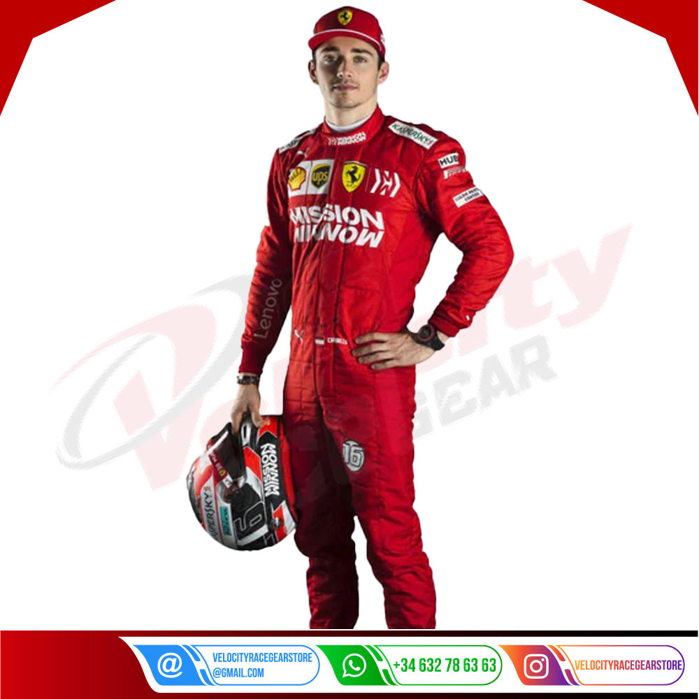Charles Leclerc 2019 Ferrari F1 Race Suit - Velocity Racegear-Charles Leclerc 2019 Ferrari F1 Race Suit KIDS - Velocity Racegear-F1 Racing Suit