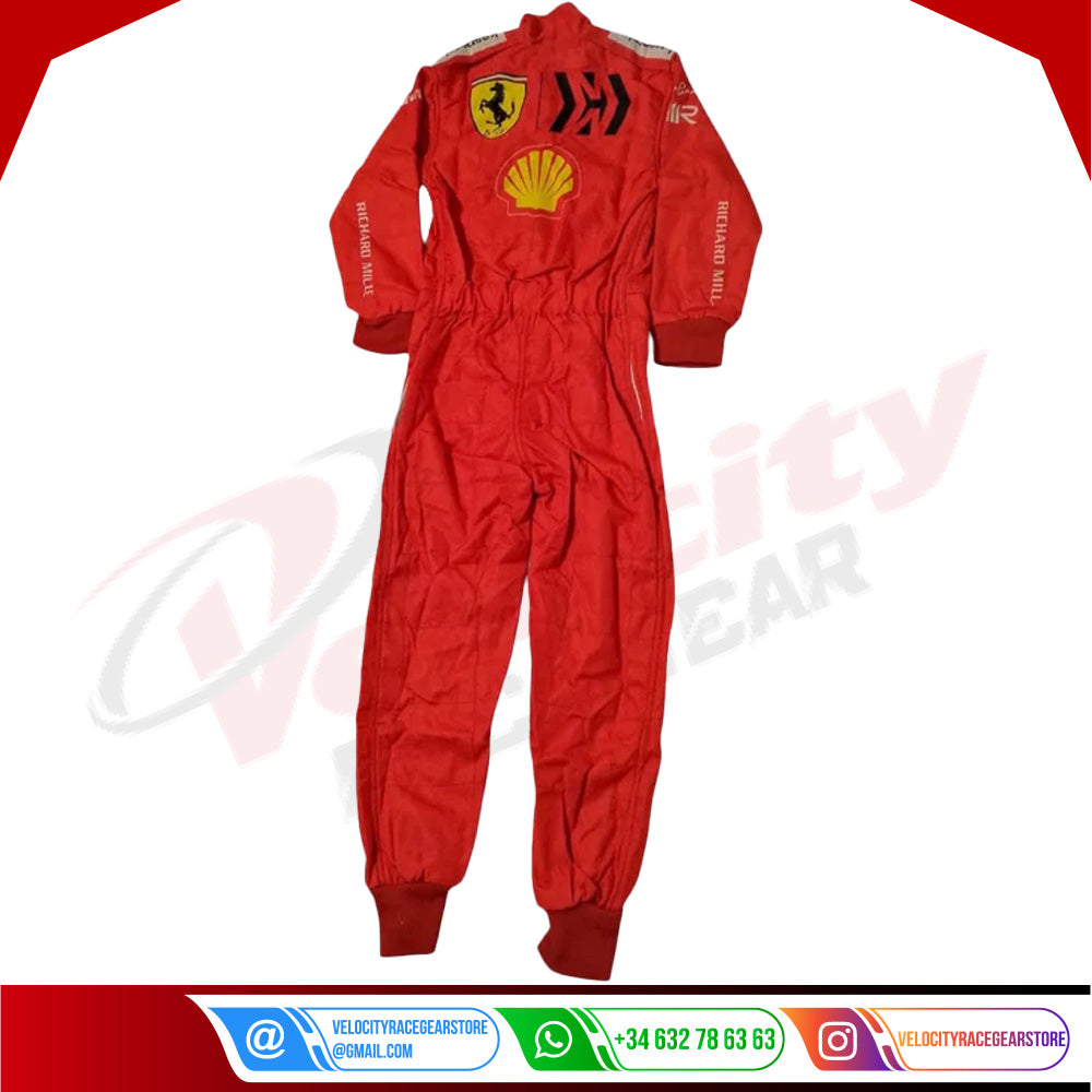 Charles Leclerc 2021 Ferrari F1 Race Suit - Velocity Racegear-Charles Leclerc 2021 Ferrari F1 Race Suit - Velocity Racegear-F1 Racing Suit