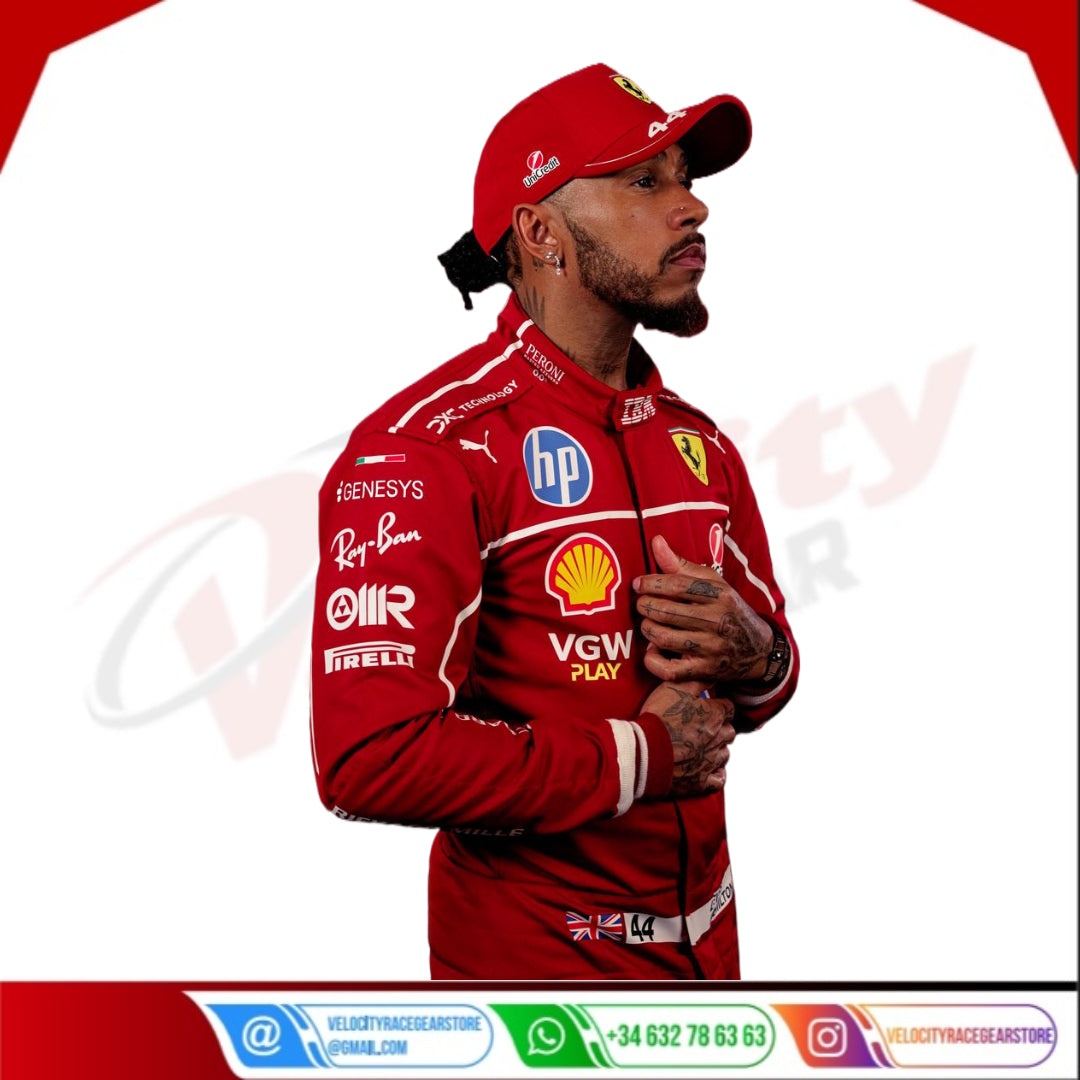 Charles Leclerc 2025 Scuderia Ferrari HP F1 Racing Suit - Velocity Racegear-Niki Lauda 1976 Ferrari F1 Embroidered Racing suit - Velocity Racegear-F1 Racing Suits