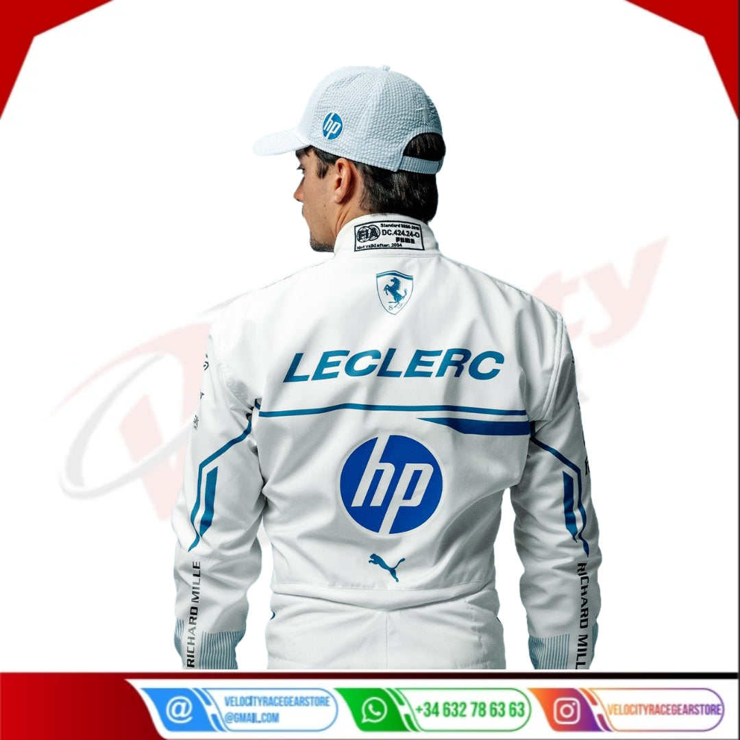 2025 Charles Leclerc F1 Race Suit Scuderia Ferrari Monaco GP