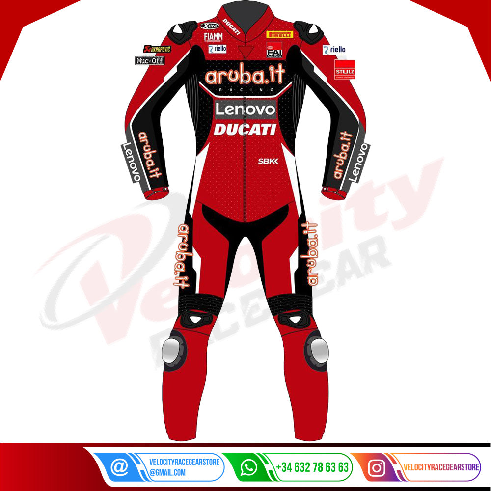 Chaz Davies Ducati Aruba it Motorbike Suit 2020 - Velocity Racegear-null
