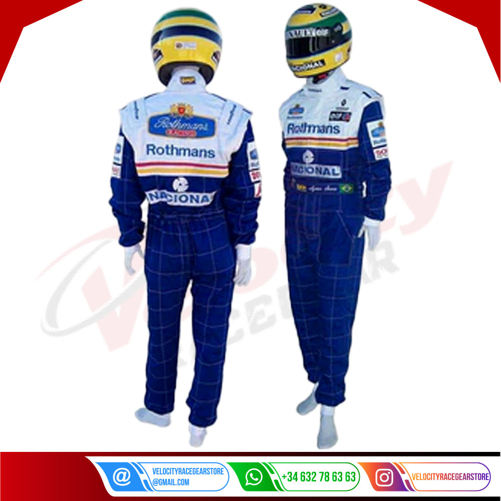 Damon Hill 1997 Williams F1 Embroidered Racing Suit - Velocity Racegear-Damon Hill 1997 Williams F1 Embroidered Racing Suit - Velocity Racegear-F1 Racing Suit