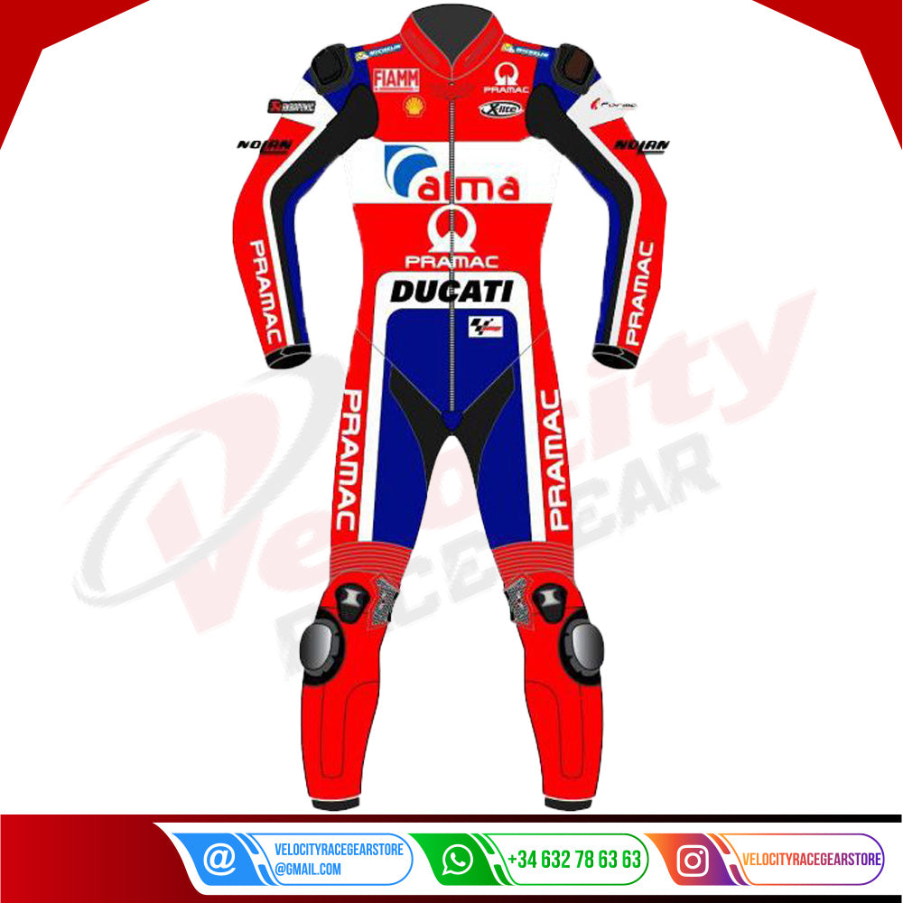 Danilo Petrucci Ducati Motogp 2018 Leather Suit - Velocity Racegear-null