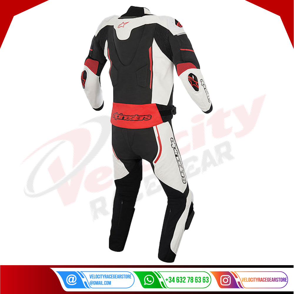 Divisible Alpinestars overalls Moto ATEM 2PC Leather Suit 2015 Black White - Velocity Racegear-null