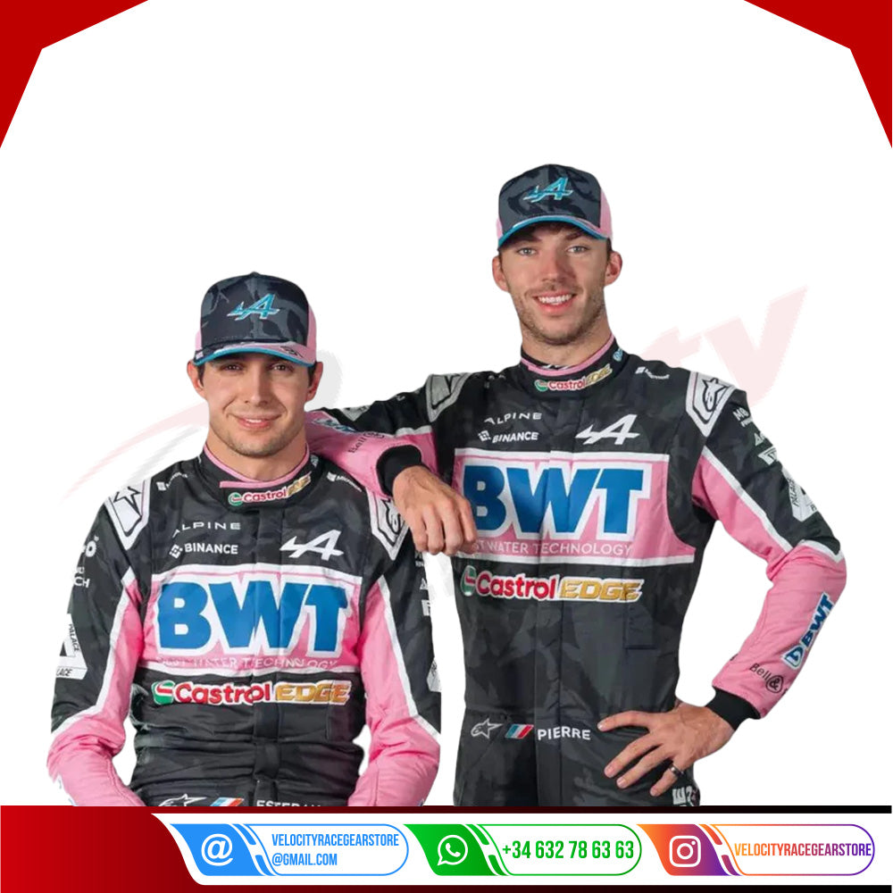 Esteban Ocon 2023 BWT Alpine F1 Team Race Suit - Las Vegas GP - Velocity Racegear-Esteban Ocon 2023 BWT Alpine F1 Team Race Suit - Las Vegas GP - Velocity Racegear-F1 Racing Suit
