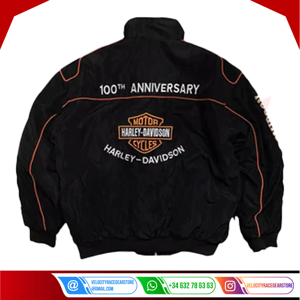 Exclusive Limited Edition Harley Davidson Retro F1 Racing Jacket - Velocity Racegear-Exclusive Limited Edition Harley Davidson Retro F1 Racing Jacket - Velocity Racegear-F1 jacket