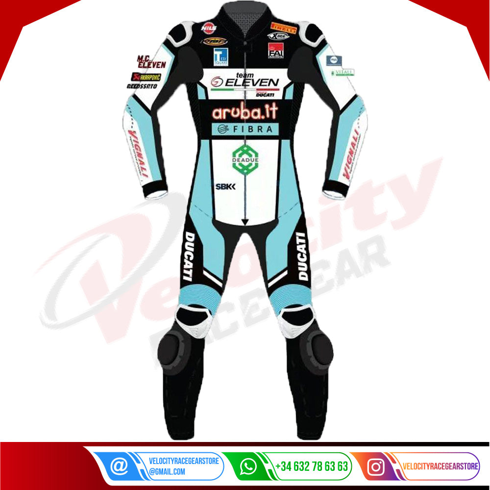 Fabio Di Giannantonio Ducati Leather Track Suit MotoGP 2022 - Velocity Racegear-null