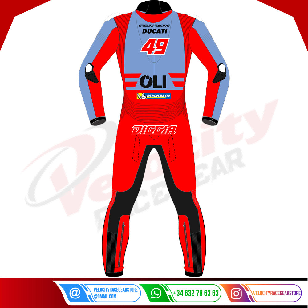 Fabio Di Giannantonio MotoGP 2023 Ducati Racing Suit - Velocity Racegear-null