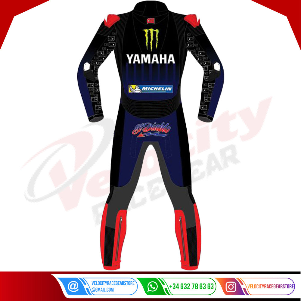 Fabio Quartararo Yamaha Monster Energy Leather Suit MotoGP 2022 - Velocity Racegear-null