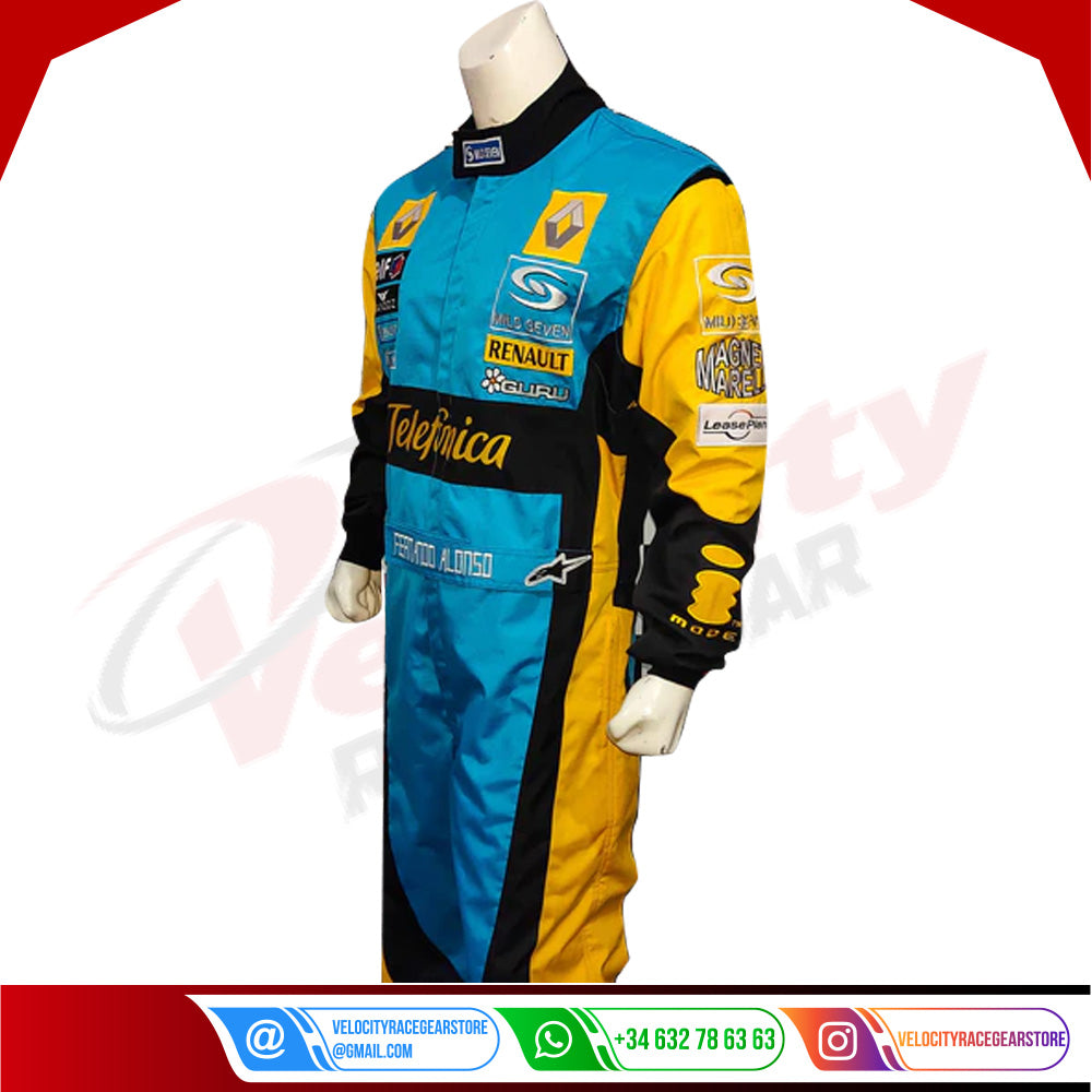 Fernando Alonso 2006 F1 Replica Embroidered Racing Suit / Renault F1