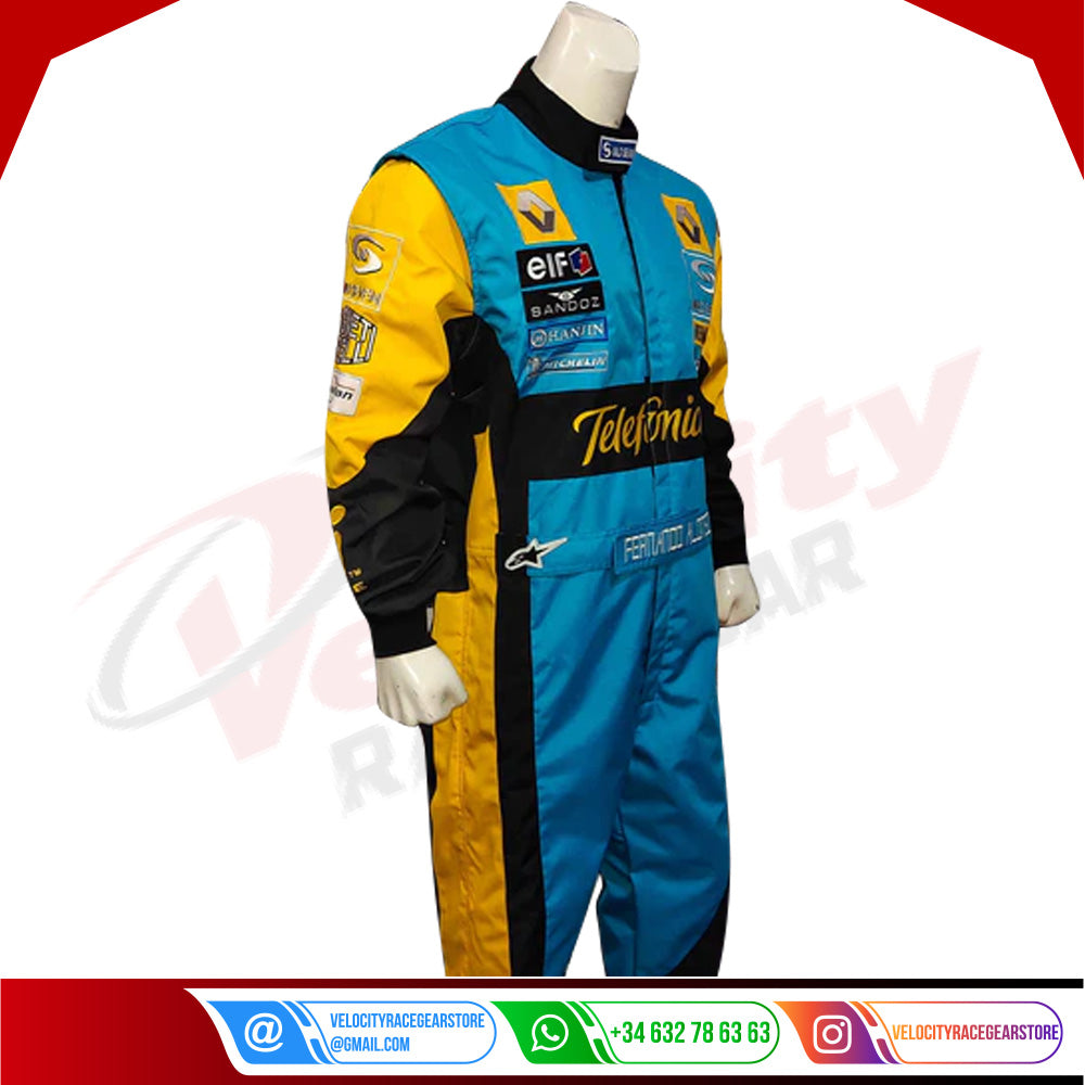 Fernando Alonso 2006 F1 Replica Embroidered Racing Suit / Renault F1