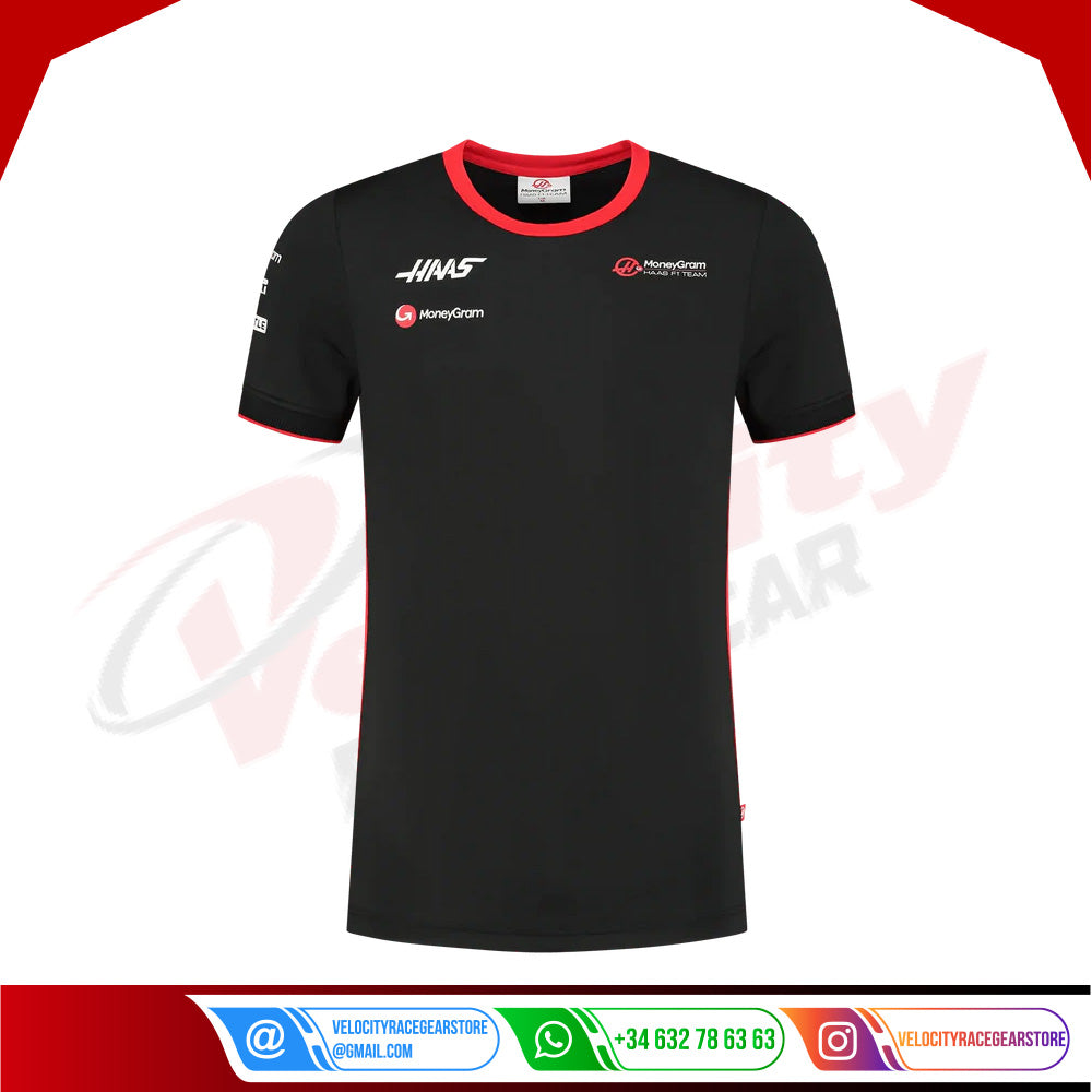 Fitted T-shirt Haas F1 Team - Velocity Racegear-Fitted T-shirt Haas F1 Team - Velocity Racegear-F1 Polo Shirts