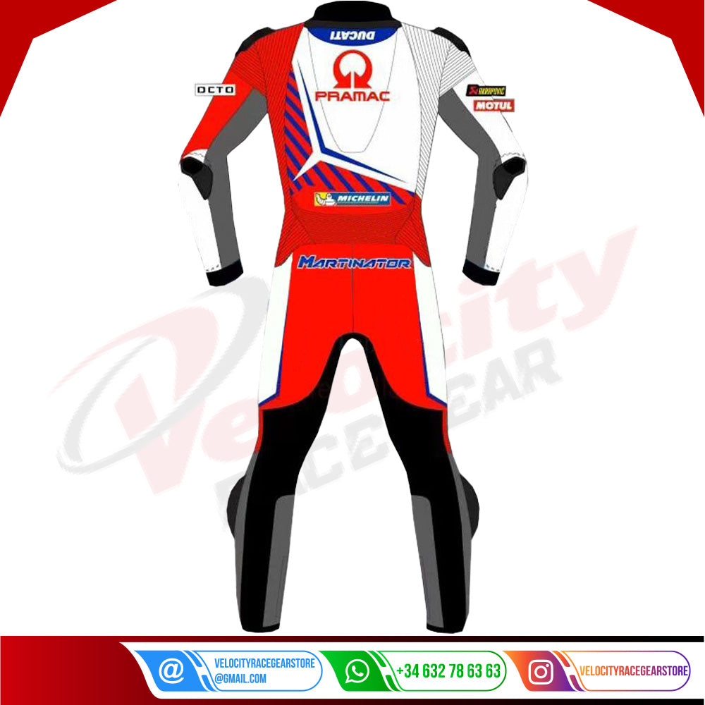 Francesco Bagnaia Leather Bike Suit Ducati MotoGP 2021 - Velocity Racegear-null