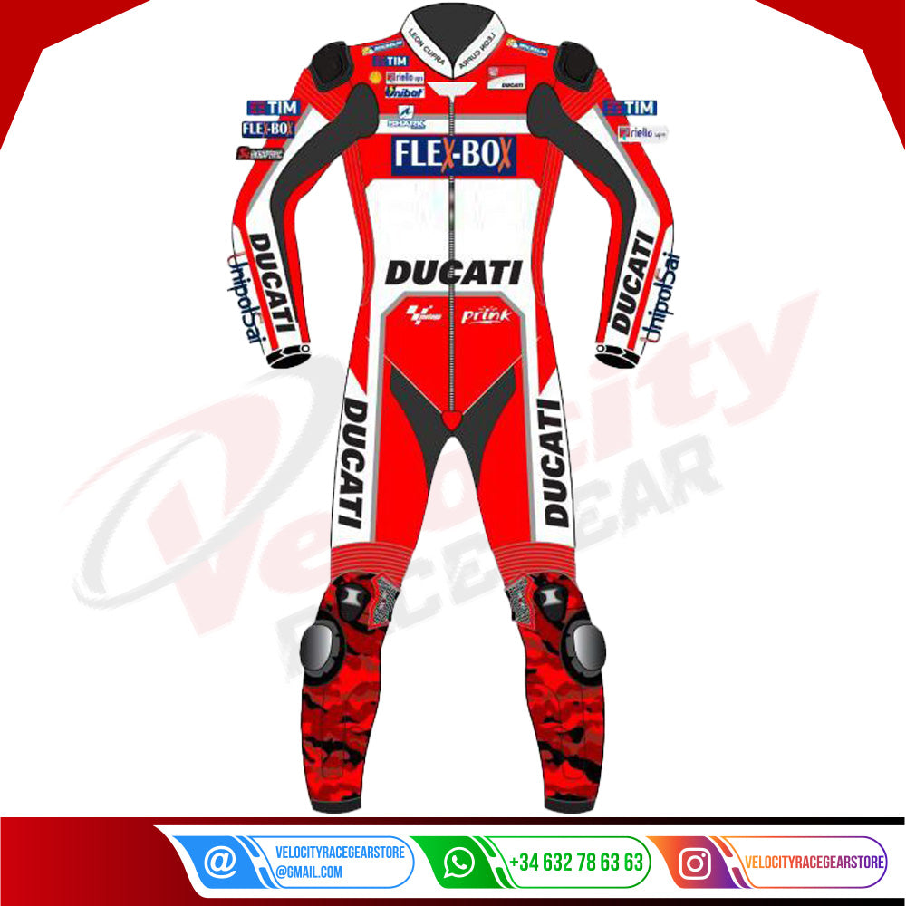 Francesco Pecco Bagnaia Ducati MotoGP Leather Suit 2023 - Velocity Racegear-null