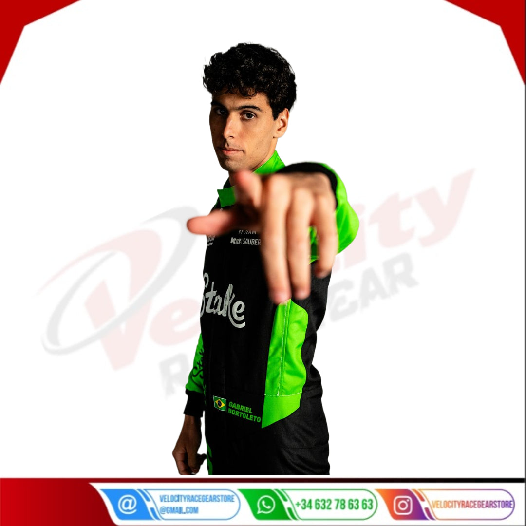 Gabriel Bortoleto 2025 Stake F1 Team Racing Suit F1 - Velocity Racegear-null