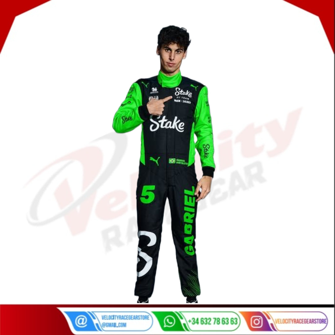 Gabriel Bortoleto 2025 Stake F1 Team Racing Suit F1 - Velocity Racegear-null