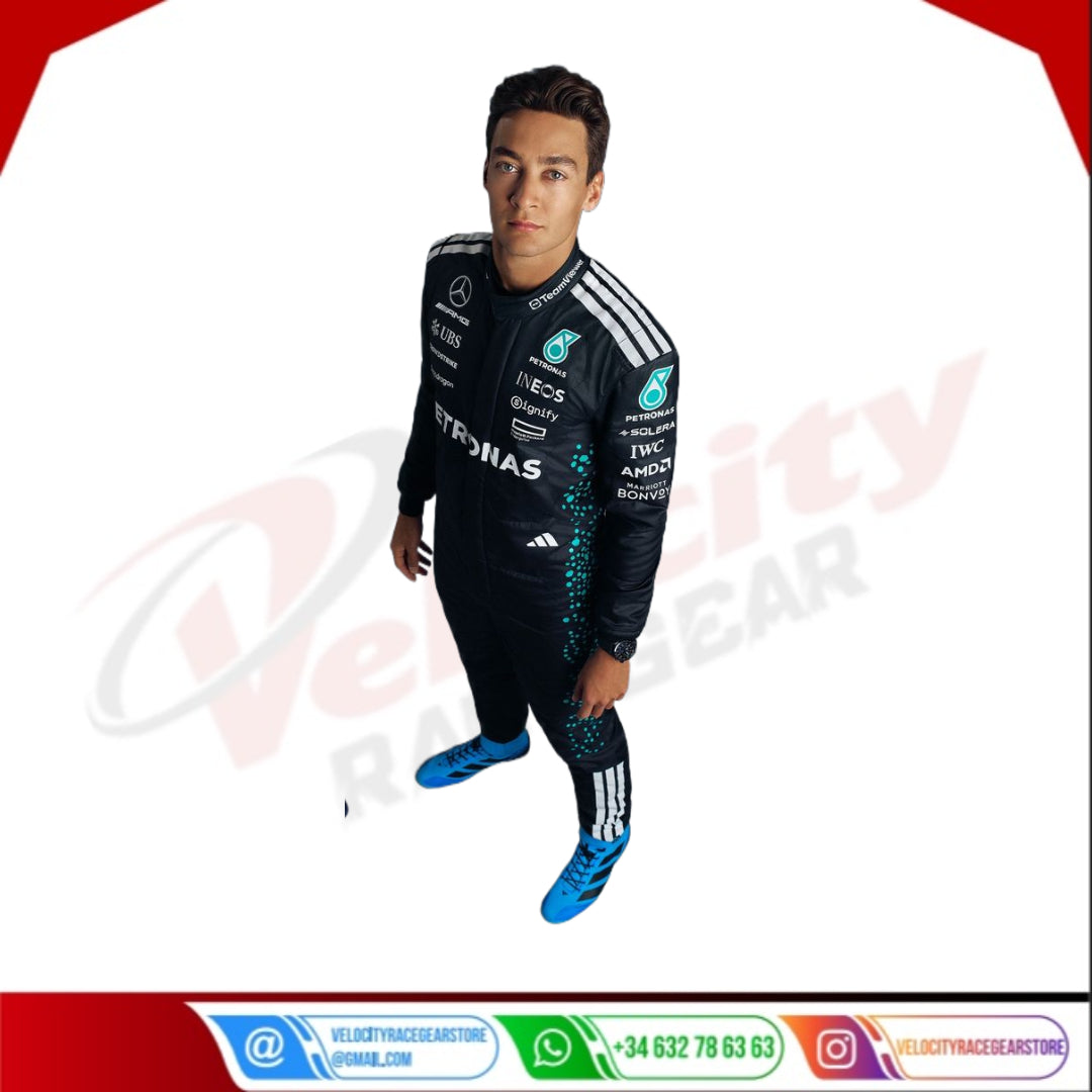 George Russell 2025 Mercedes-AMG Petronas F1 Racing Suit - Velocity Racegear-LEWIS HAMILTON Mercedes AMG Petronas F1 Team 2014 - Velocity Racegear-F1 Racing Suit