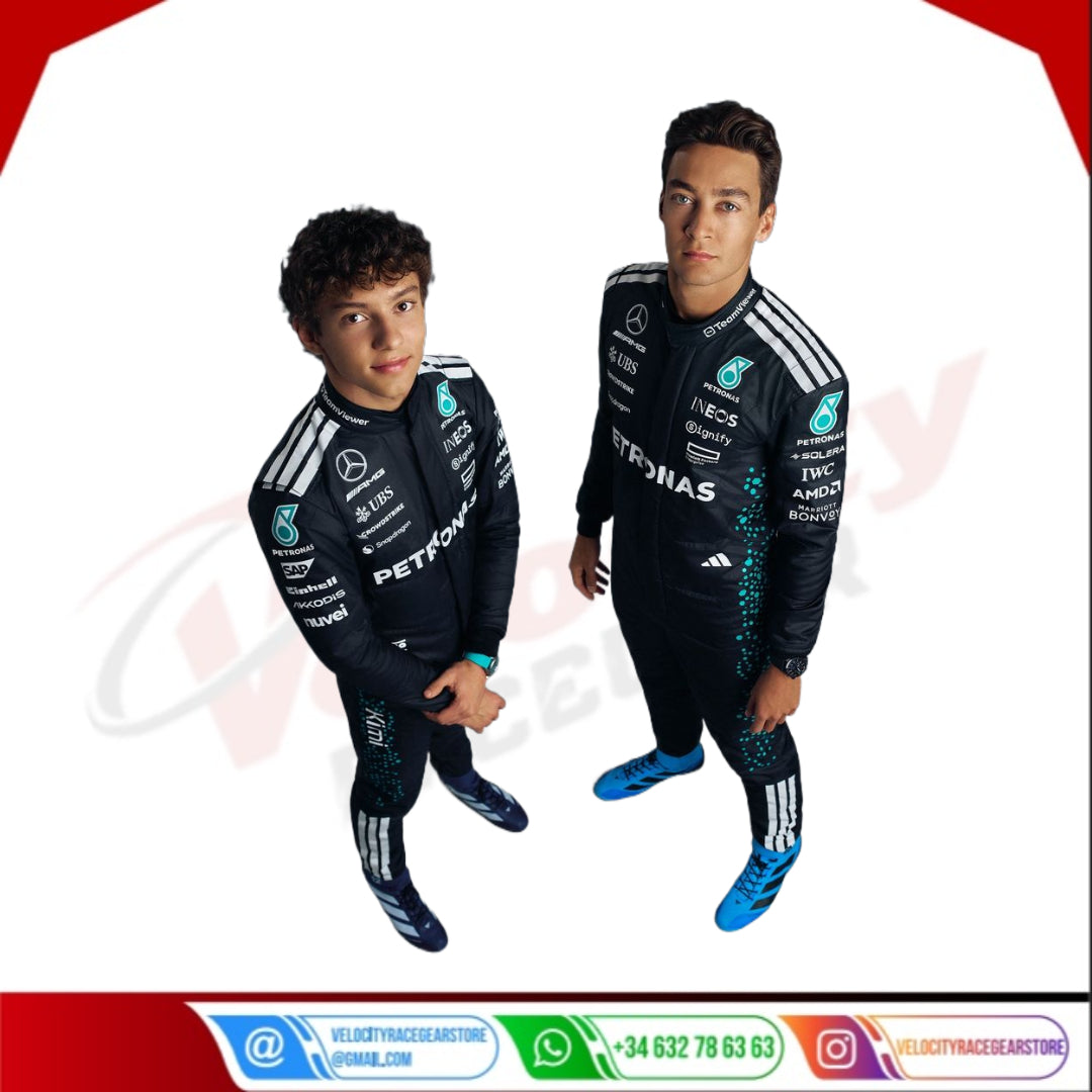 George Russell 2025 Mercedes-AMG Petronas F1 Racing Suit - Velocity Racegear-LEWIS HAMILTON Mercedes AMG Petronas F1 Team 2014 - Velocity Racegear-F1 Racing Suit