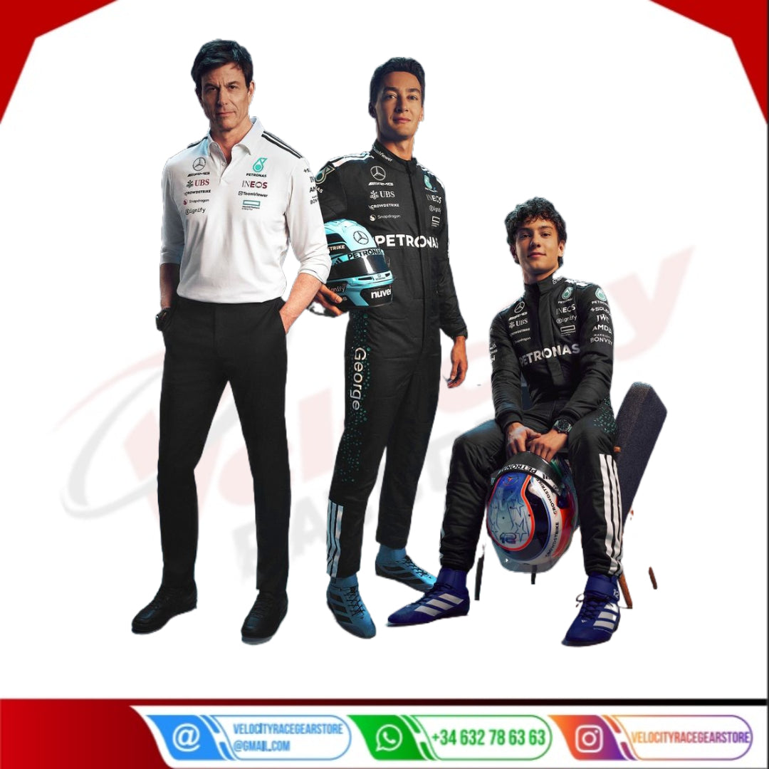George Russell 2025 Mercedes-AMG Petronas F1 Racing Suit - Velocity Racegear-LEWIS HAMILTON Mercedes AMG Petronas F1 Team 2014 - Velocity Racegear-F1 Racing Suit