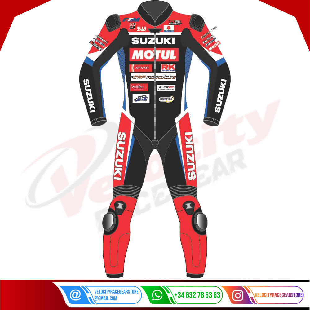 Gregg Black Suzuki Racing Leather Suit 2021 - Velocity Racegear-null