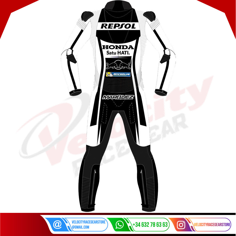 Honda Motorcycle Road Racing Leather Marc Marquez Winter Test Suite 2022 - Velocity Racegear-null