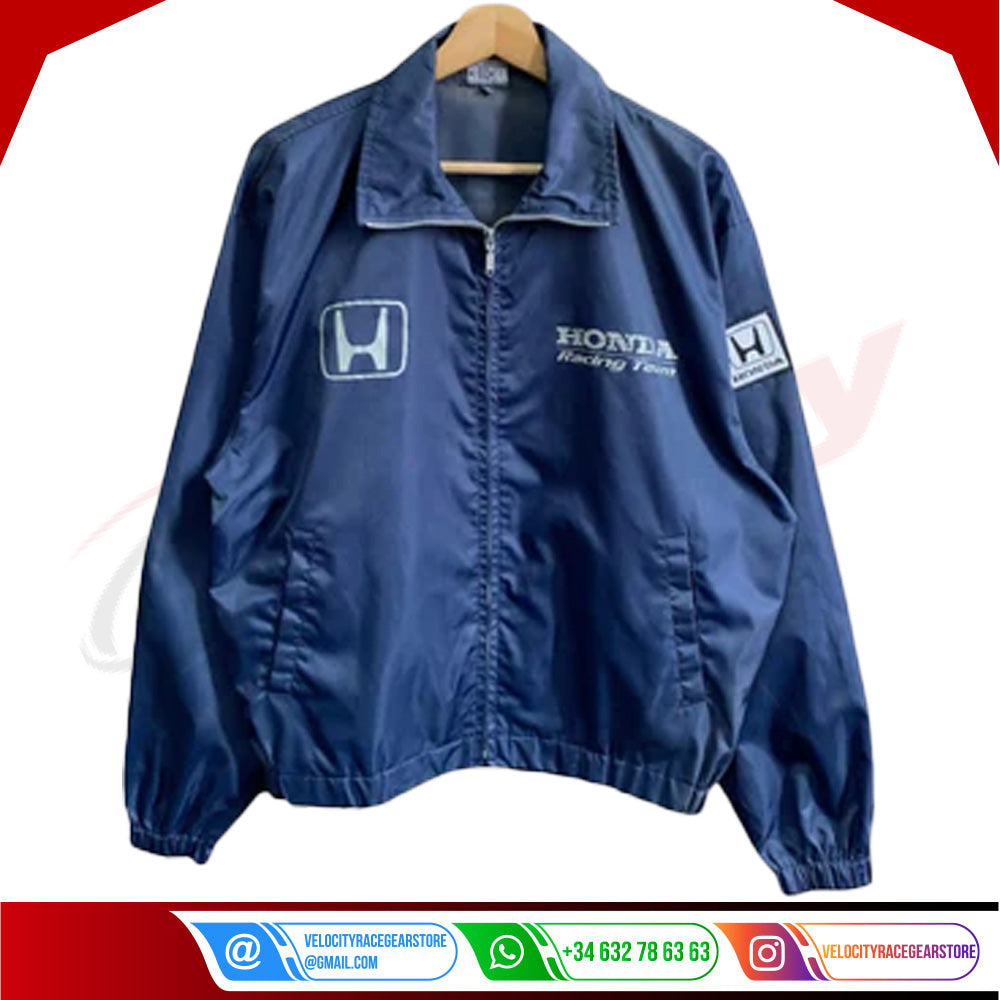 Honda Vintage Racing F1 Team Embroidered Jacket - Velocity Racegear-Honda Vintage Racing F1 Team Embroidered Jacket - Velocity Racegear-F1 jacket