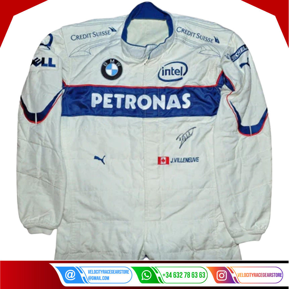 JACQUES VILLENEUVE USED & SIGNED BMW SAUBER 2006 Bahrain GP F1 Race SUIT