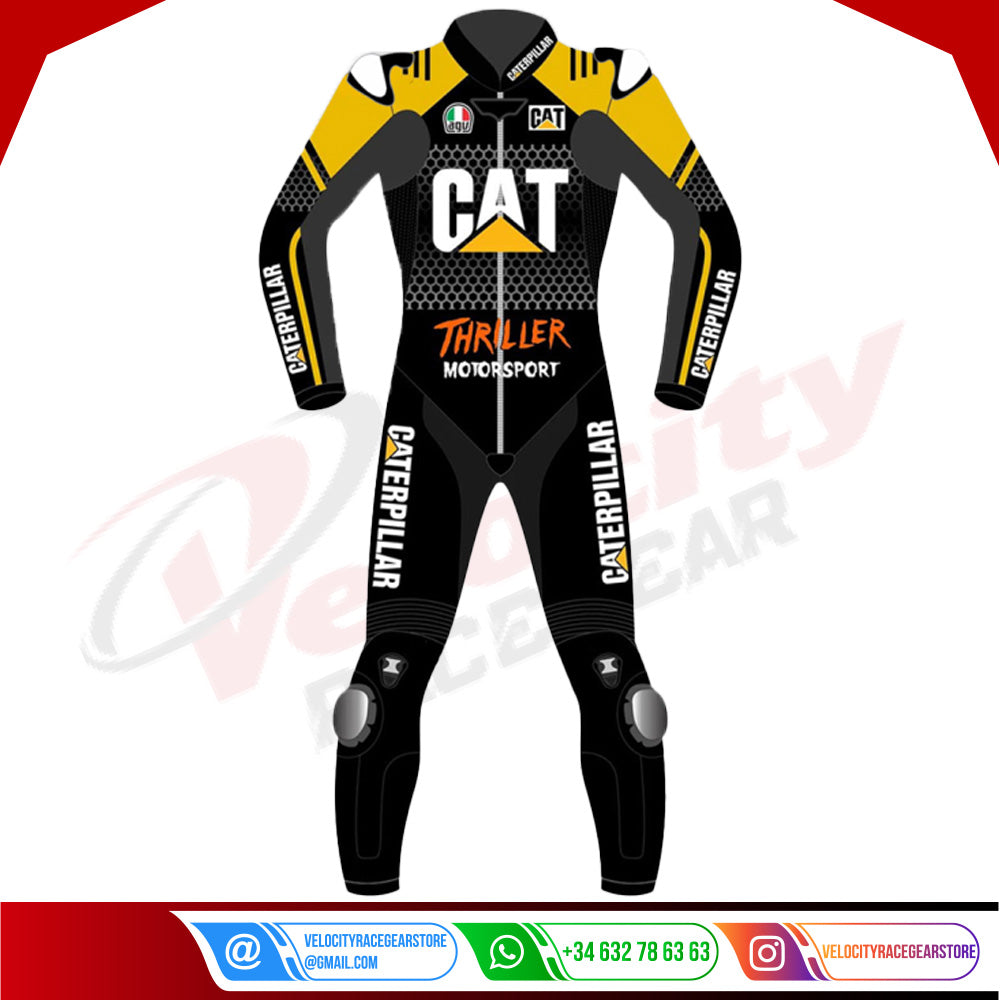 Jack Miller Caterpillar Thriller Leather Race Suit 2023 - Velocity Racegear-null