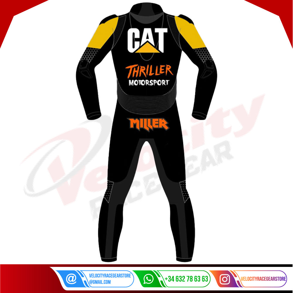 Jack Miller Caterpillar Thriller Leather Race Suit 2023 - Velocity Racegear-null