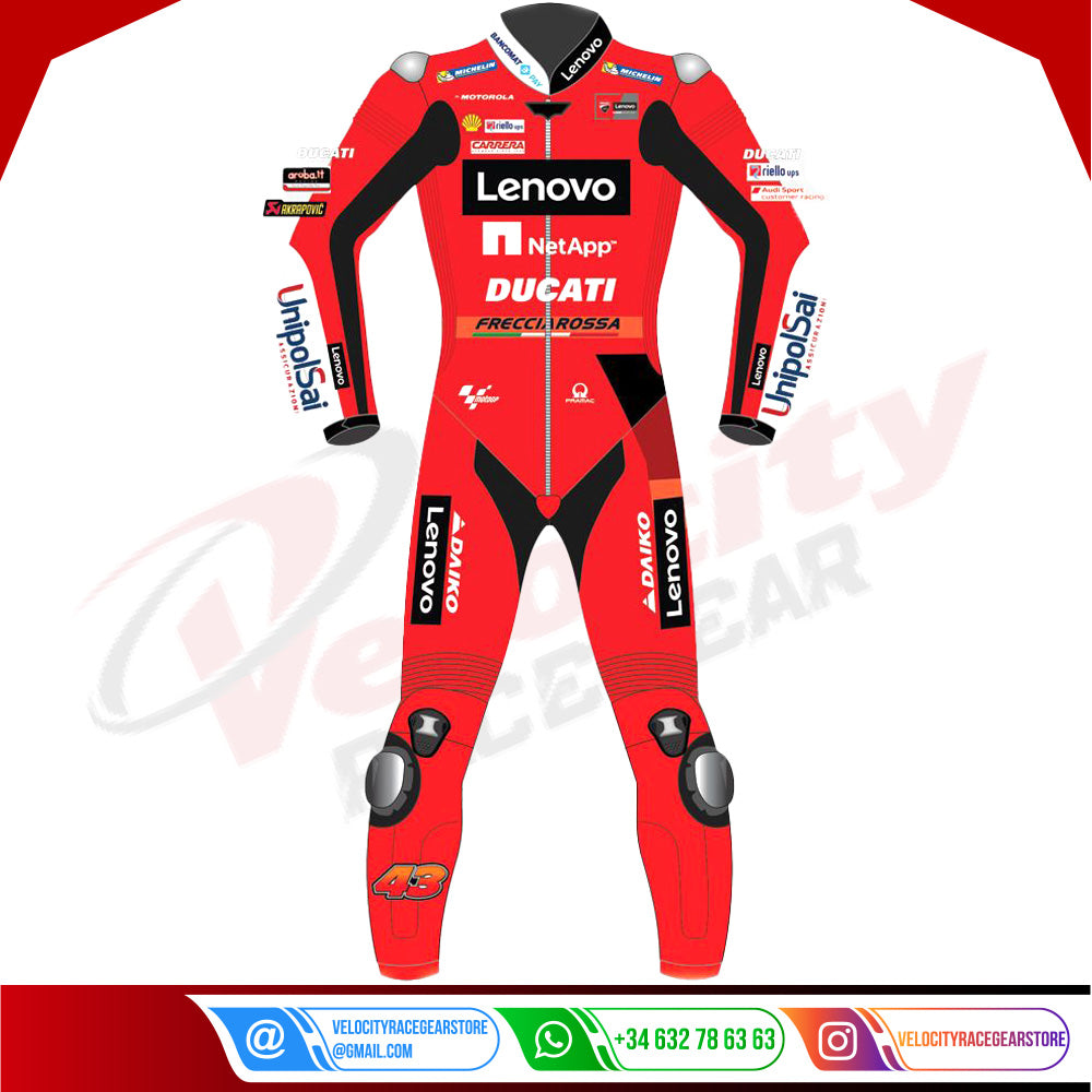 Jack Miller Full Leather Bike Suit Ducati MotoGP 2021 - Velocity Racegear-null
