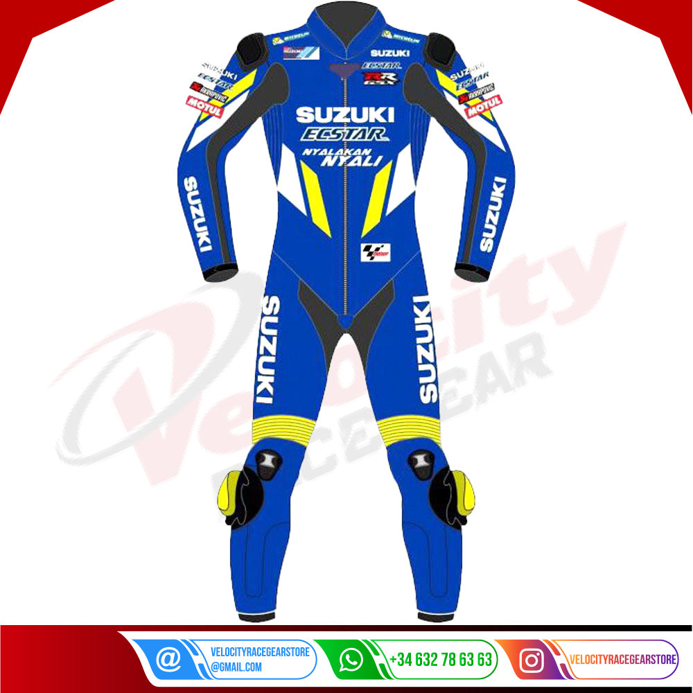 Joan Mir Suzuki Moto GP 2019 Suit - Velocity Racegear-null