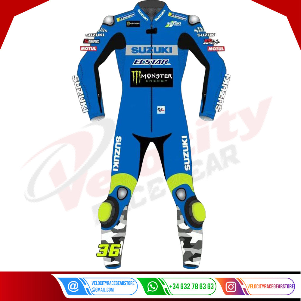 Joan Mir Suzuki Motorcycle MotoGP Leather Suit 2021 - Velocity Racegear-null