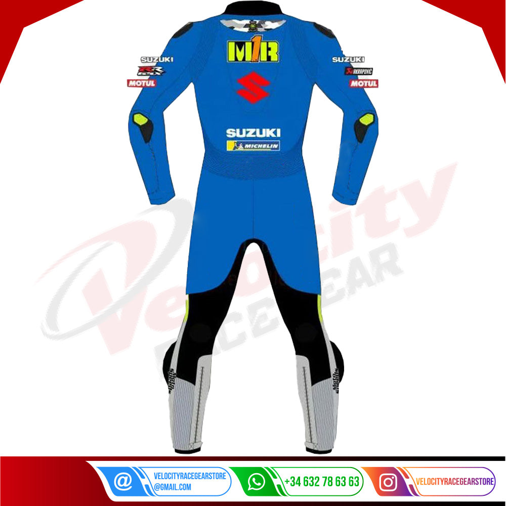 Joan Mir Suzuki Motorcycle MotoGP Leather Suit 2021 - Velocity Racegear-null