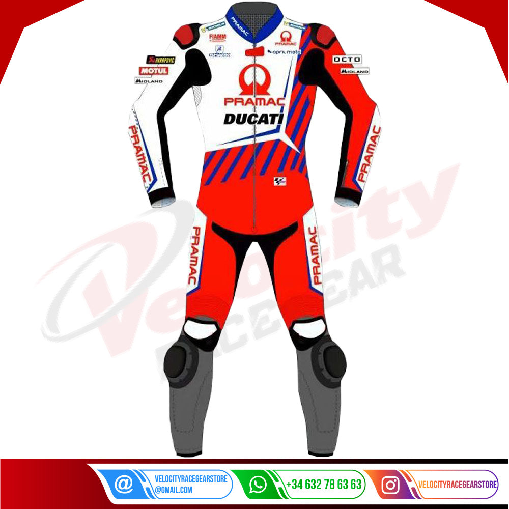 Johann Zarco MotoGP 2023 Ducati Pramac Racing Suit - Velocity Racegear-null