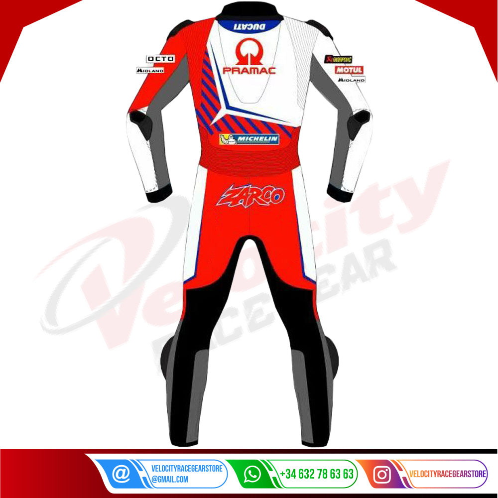 Johann Zarco MotoGP 2023 Ducati Pramac Racing Suit - Velocity Racegear-null