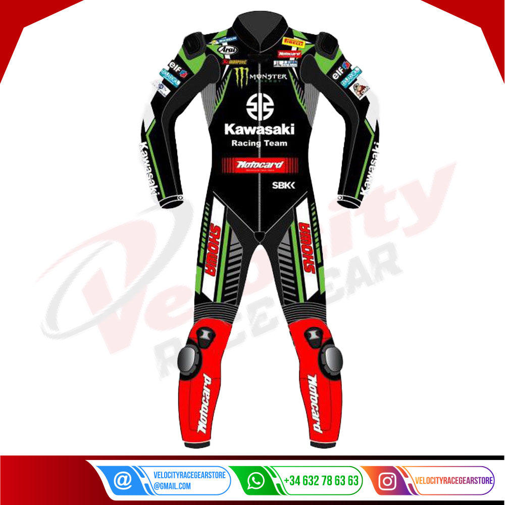 Jonathan Rea Kawasaki WSBK 2019 Racing Suit - Velocity Racegear-null