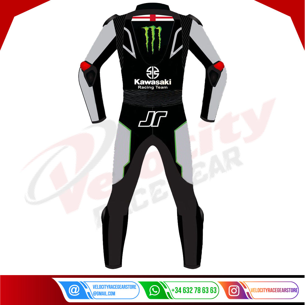 Jonathan Rea Winter Test 2023 Kawasaki Leather Race Suit - Velocity Racegear-null