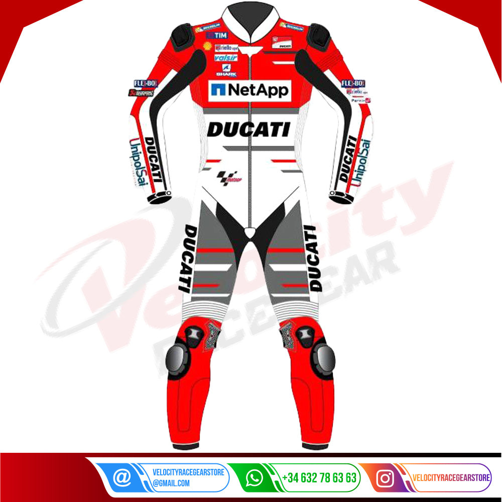 Jorge Lorenzo Ducati Motogp 2018 Leather Suit - Velocity Racegear-null