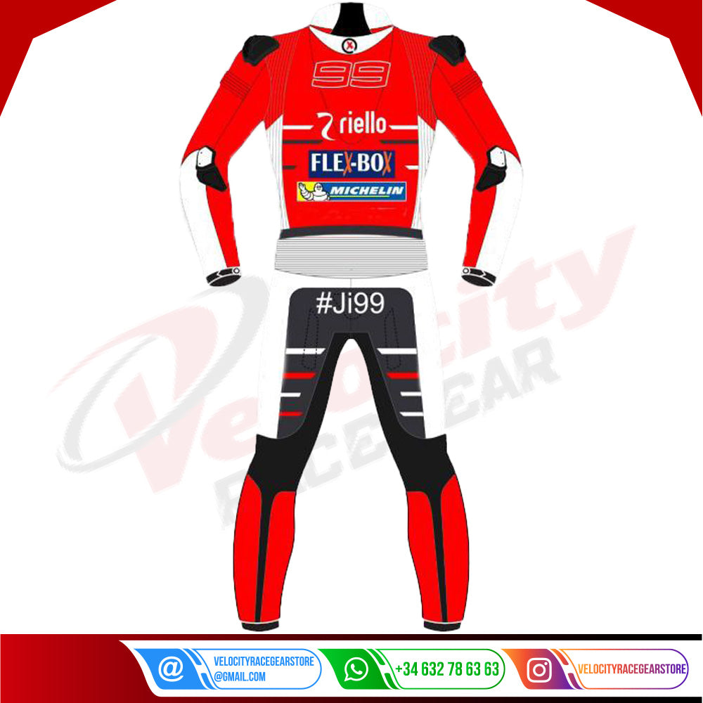 Jorge Lorenzo Ducati Motogp 2018 Leather Suit - Velocity Racegear-null