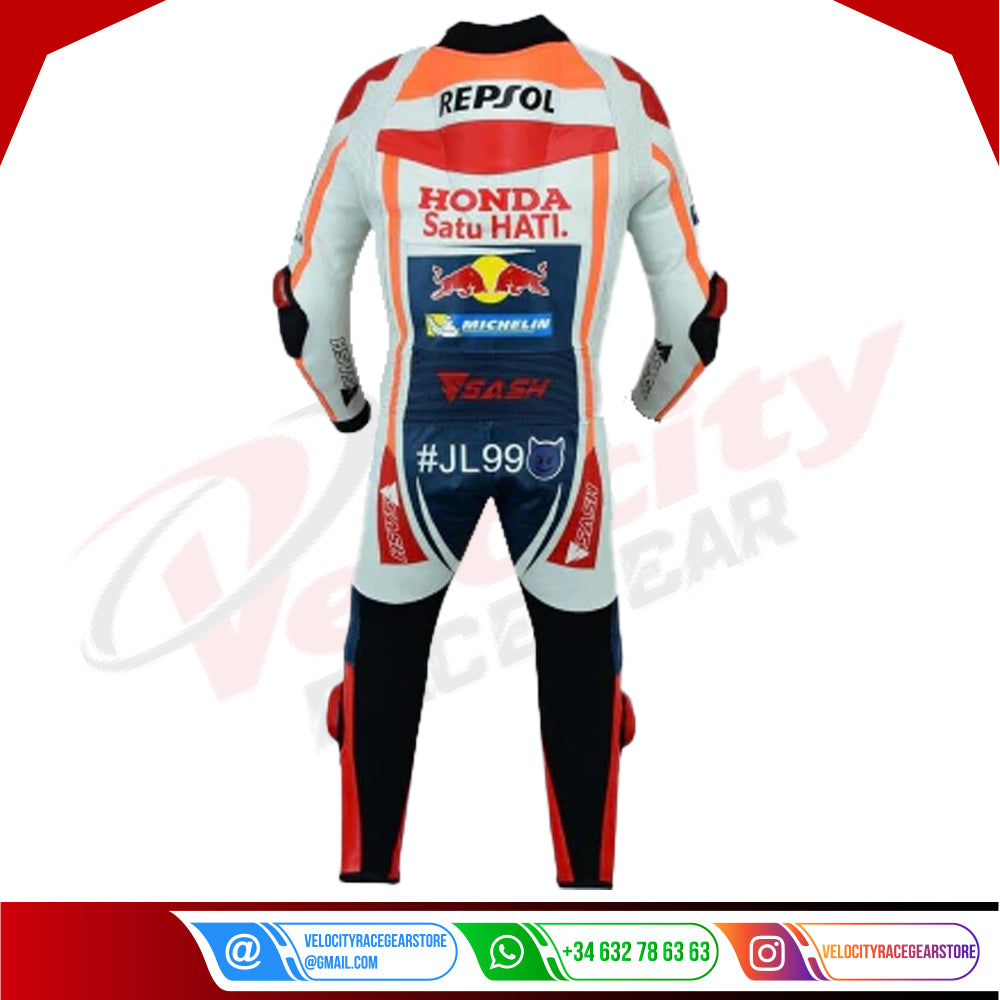 Jorge Lorenzo Honda Repsol MotoGp 2019 Suit Cowhide Motorcyle Suit - Velocity Racegear-null