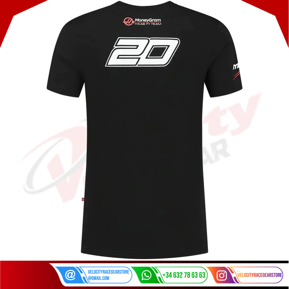 Kevin Magnussen 2023 T-shirt Black New desinged - Velocity Racegear-Kevin Magnussen 2023 T-shirt Black New desinged - Velocity Racegear-F1 Polo Shirts
