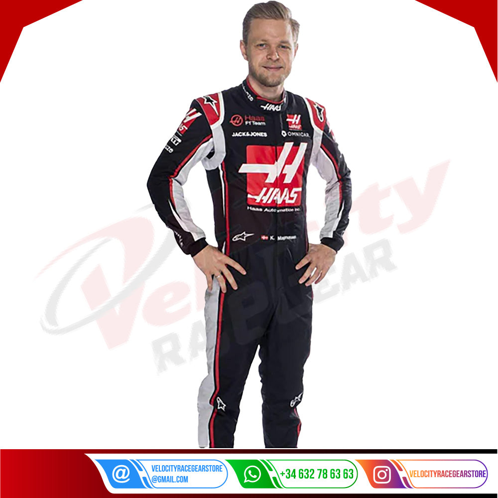 Kevin Magnussen F1 Haas F2020 Race Suit - Velocity Racegear-Kevin Magnussen F1 Haas F2020 Race Suit KIDS - Velocity Racegear-F1 Racing Suit